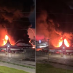 Vídeo: incêndio destrói Circo do Tirullipa em Natal-RN