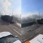 Morre motorista de carreta com produto tóxico que tombou na Fernão Dias