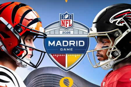 Bengals x Falcons se enfrentarão no Bernabéu, em Madri