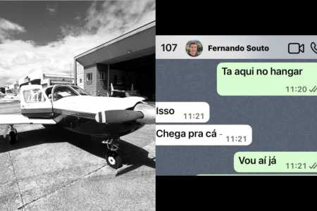 Amigo relata que conversou com o piloto cerca de 15 minutos antes da decolagem e prestou socorro após saber da queda. • Redes sociais/ Reprodução