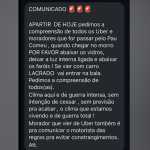 Polícia faz operação na Serra após traficantes ameaçarem motoristas de aplicativo