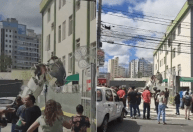 Veja vídeo de como ficou o local onde avião bateu em prédio e caiu em BH