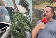 Retirar carro que caiu sobre casa vai ser mais difícil que remoção de avião, diz muqueiro