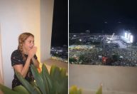 Vídeo: Shakira se surpreende com multidão na porta de hotel no Rio