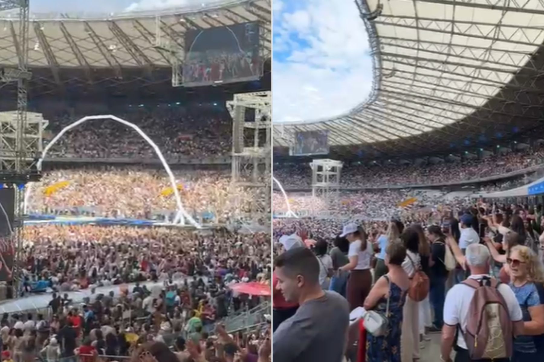 Mineirão recebe multidão em evento católico 'Cristo é o Show' em Belo Horizonte