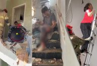 Bombeiros resgatam moradores de prédio atingido por avião que caiu em BH