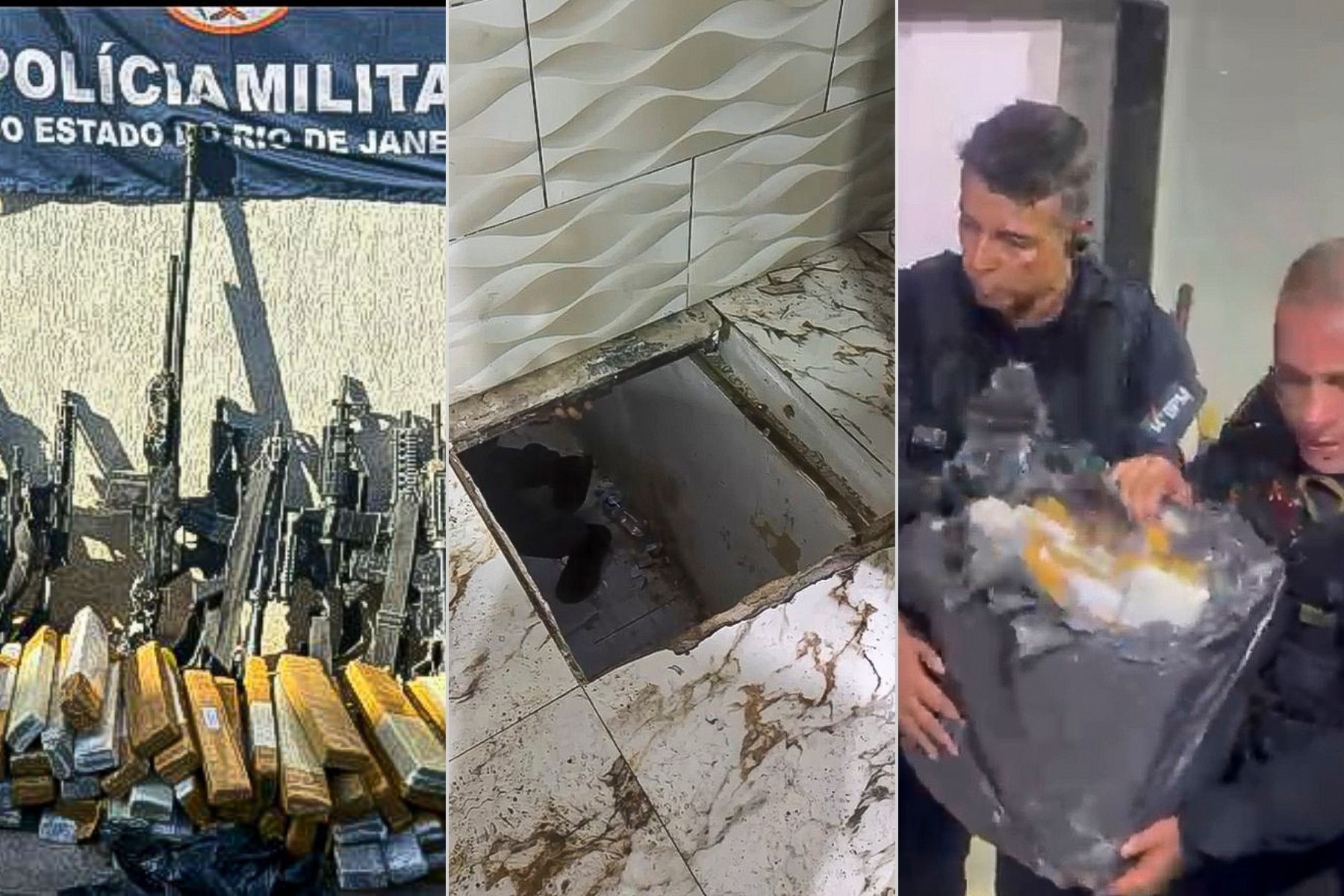 Polícia apreende metralhadora antiaérea e 16 fuzis em 'bunker do crime' no Rio
