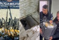 Polícia apreende metralhadora antiaérea e 16 fuzis em 'bunker do crime' no Rio