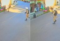 Vídeo: policial dá 'rasteira' em suspeito que tentou fugir de blitz em BH
