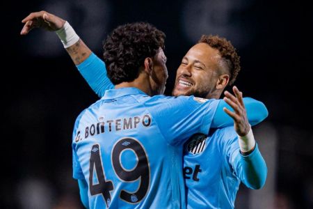 Gabriel Bontempo marcou um dos gols do Santos contra o Coritiba