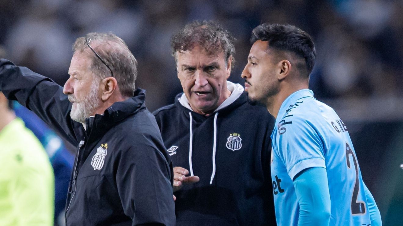 Neymar, Gabigol e Rollheiser: Cuca analisa chance de repetir trio no Santos