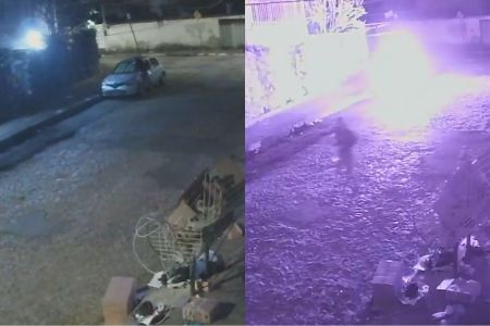 Vídeo flagra momento em que carro é incendiado na região Oeste de BH; veja