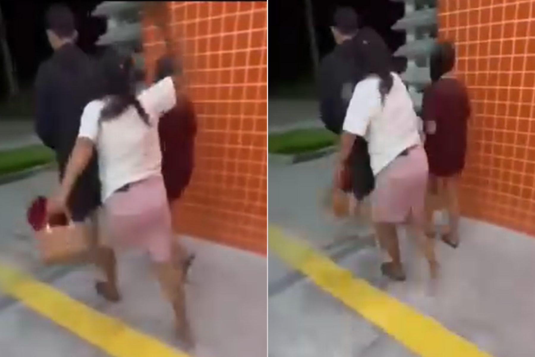 Vídeo: mãe dá chineladas em filho preso após saída de delegacia; veja