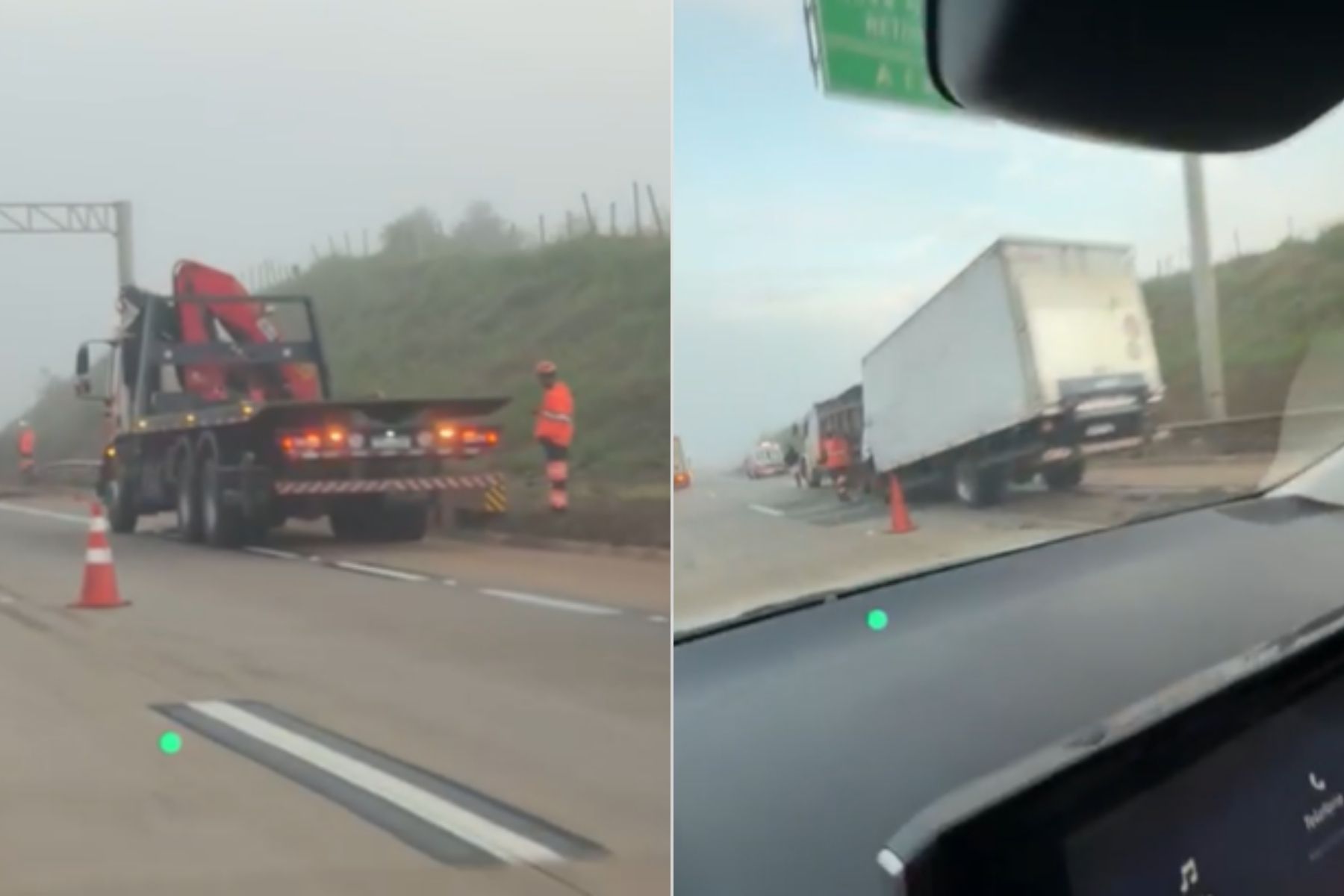 Motorista de caminhão morre em acidente na BR-381, na Grande BH