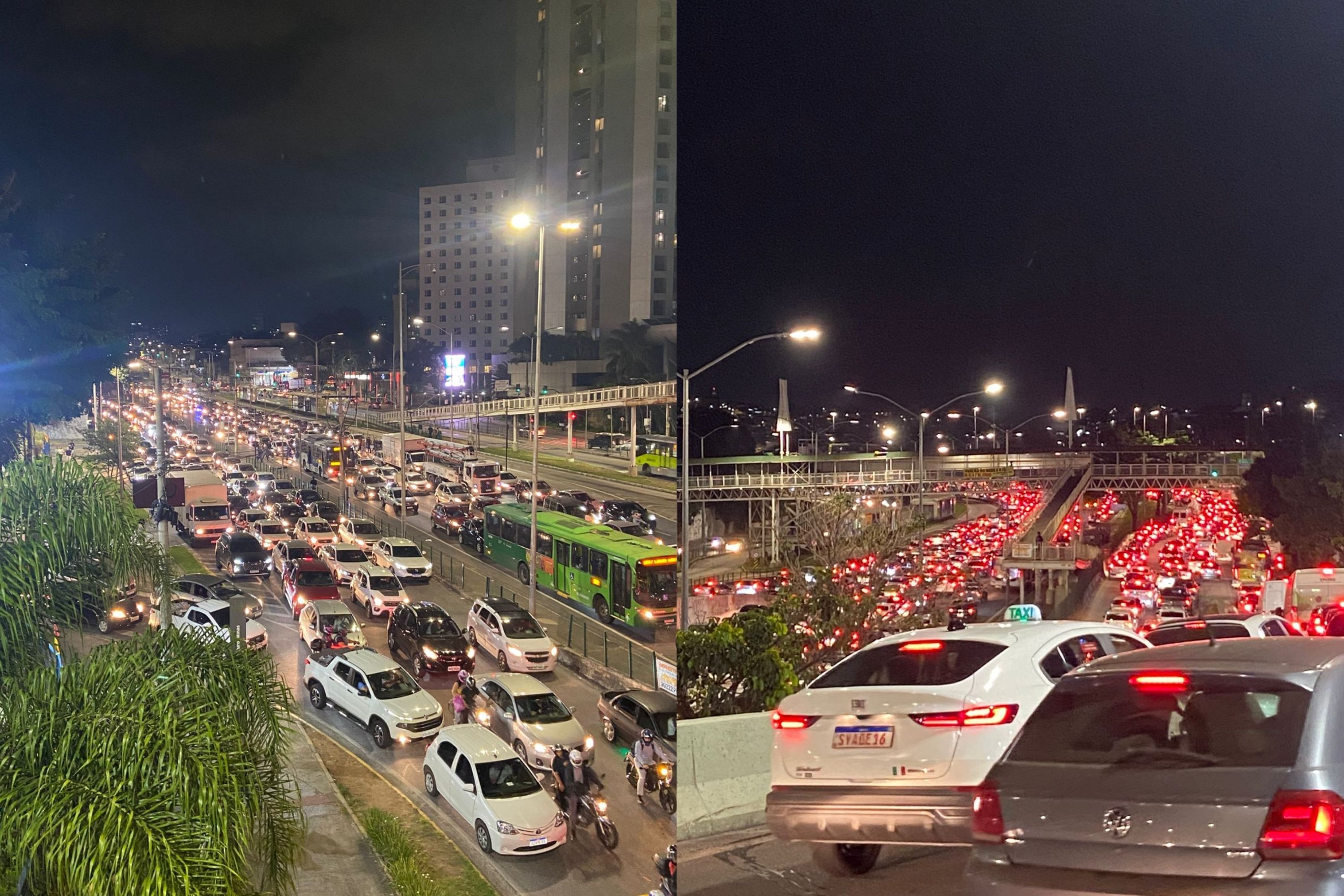 Trânsito fica caótico na Avenida Cristiano Machado, em BH, após acidente