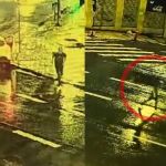 Vídeo mostra momento em que homem é atropelado por ônibus na avenida Afonso Pena