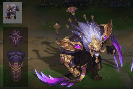 Detalhes da skin Vitoriosa do Rengar • Divulgação/Riot Games