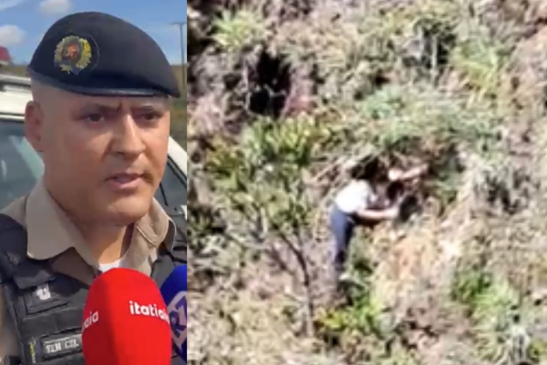 Mulher jogada de penhasco na Serra do Rola-Moça não teve ferimentos graves