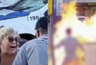 Morre mãe que tentou impedir o filho de atear fogo na moto durante abordagem