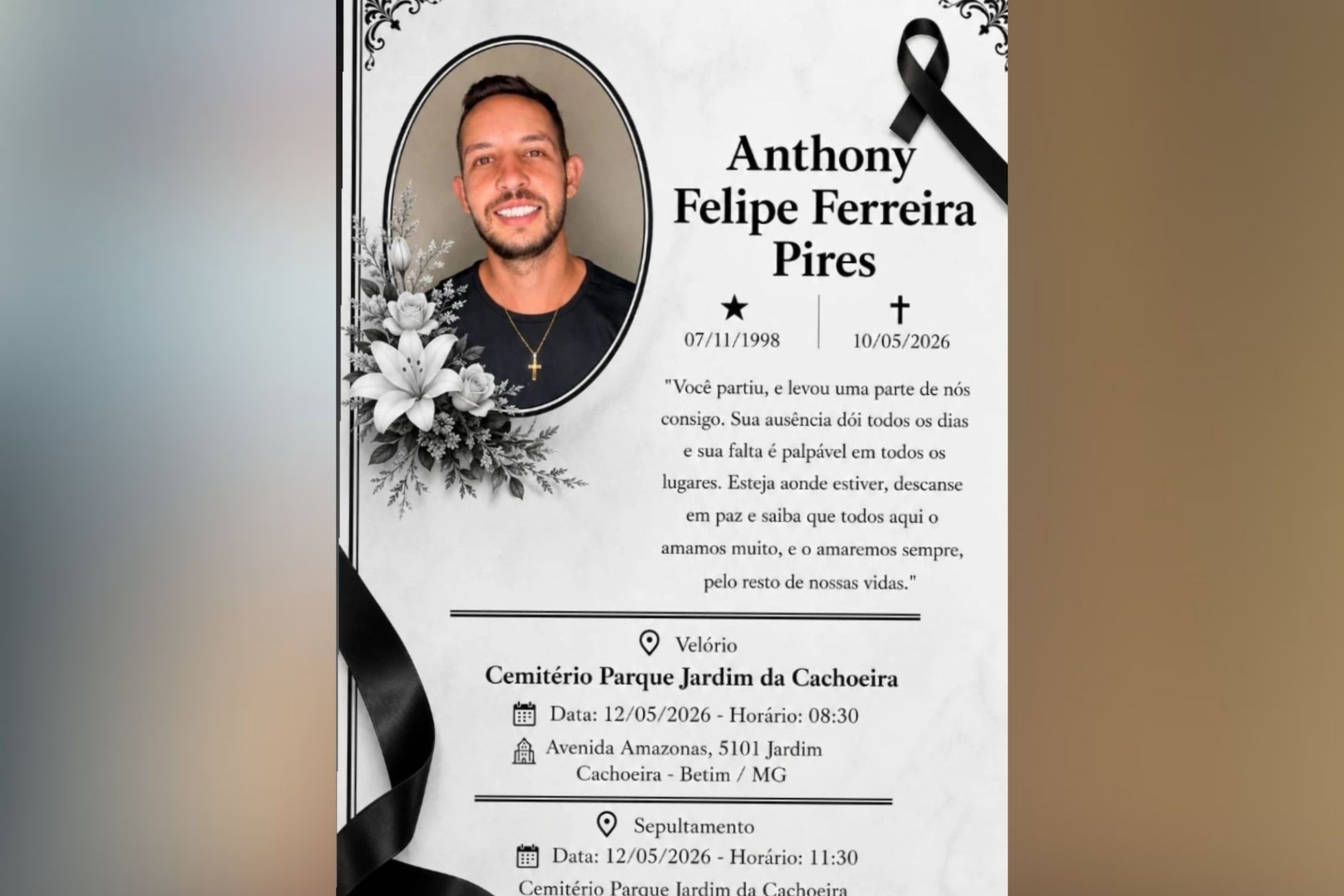 Motorista de aplicativo é morto em Betim: familiares homenageiam trabalhador em carreata