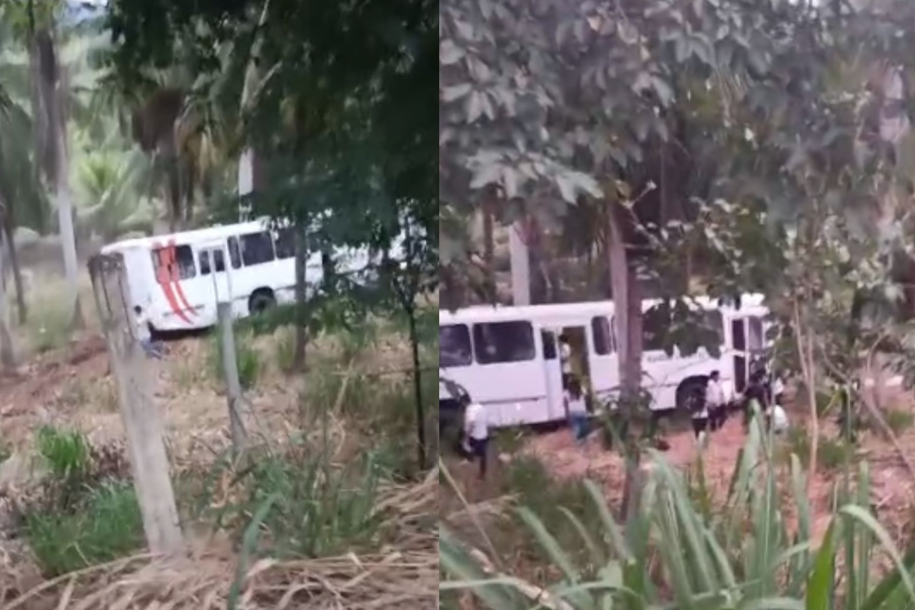 Vídeo mostra estudantes do IFNMG saindo de ônibus depois de acidente na BR-367