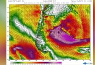 Ciclone bomba deve provocar ventos fortes e ressaca no Sul do Brasil
