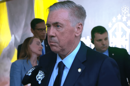 Carlo Ancelotti, técnico da Seleção Brasileira