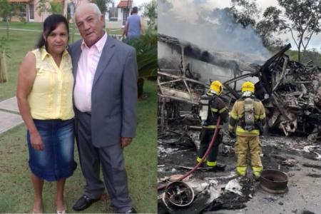 O casal Leocio de Jesus Dias, de 80 anos, e Marinalva de Jesus Dias, de 61, está entre as vítimas • Imagens cedidas à Itatiaia / CBMMG