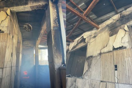 Incêndio atinge imóvel residencial e comercial em Rio Acima, na Grande BH