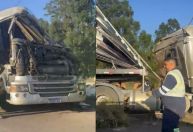 Caminhão carregado com cal tomba e motorista morre na BR-040