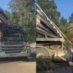 Caminhão carregado com cal tomba e motorista morre na BR-040