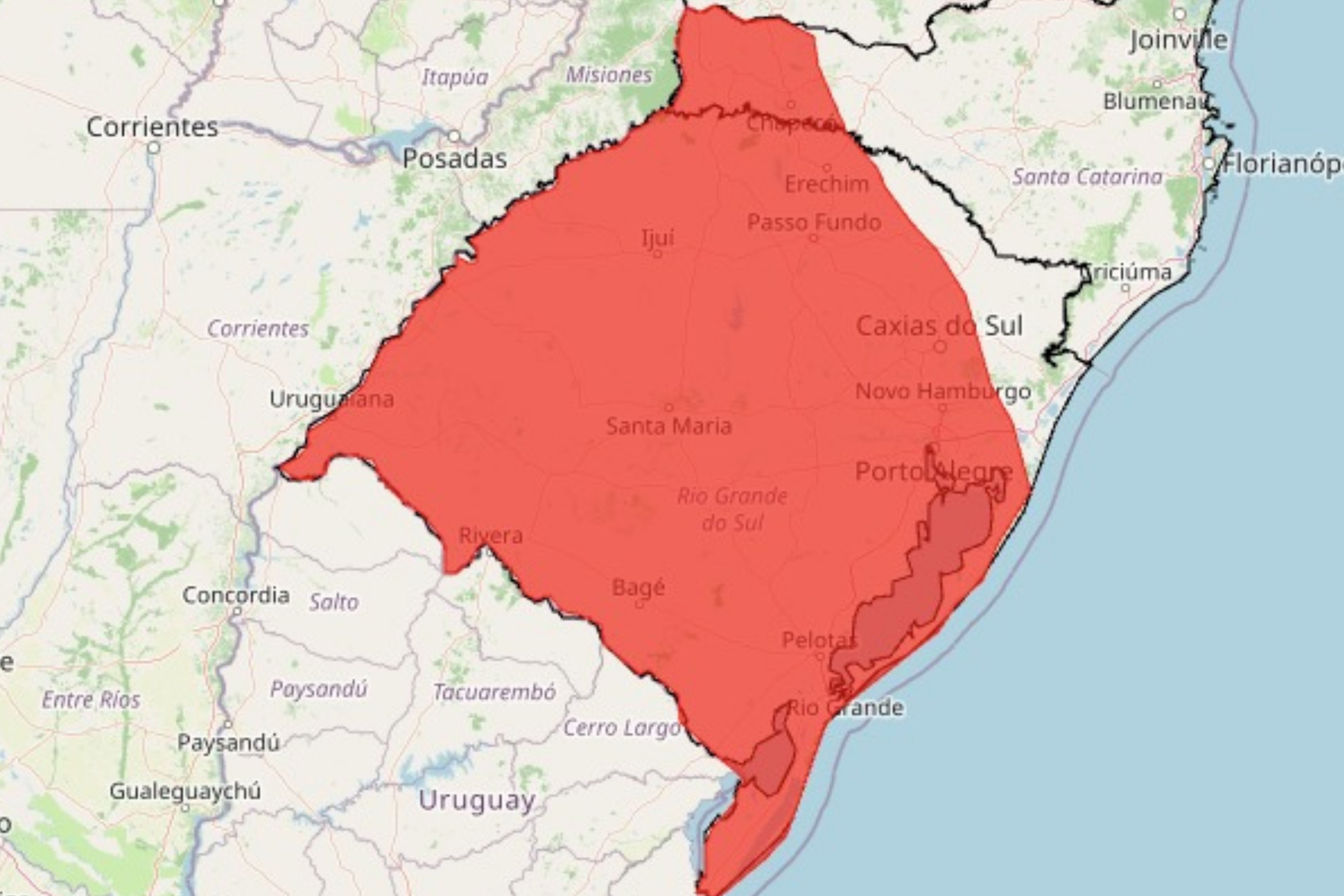 Alerta de chuvas: Rio Grande do Sul está em ‘grande perigo’, aponta Inmet