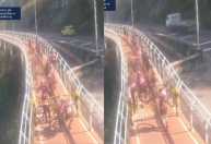 Vídeo: ciclistas e pedestres burlam bloqueio na Ciclovia Tim Maia durante ressaca no RJ