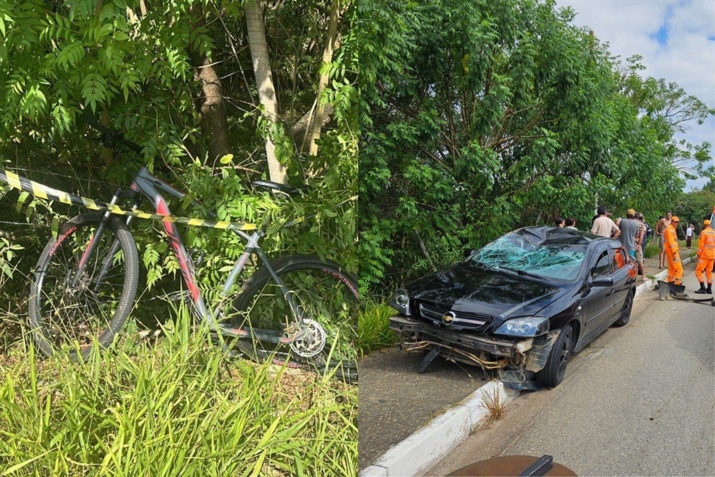 Ciclista morre após ser atropelado e arremessado para fora da pista no Sul de Minas