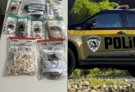 PM prende traficante e apreende drogas em muro de cemitério no interior de MG