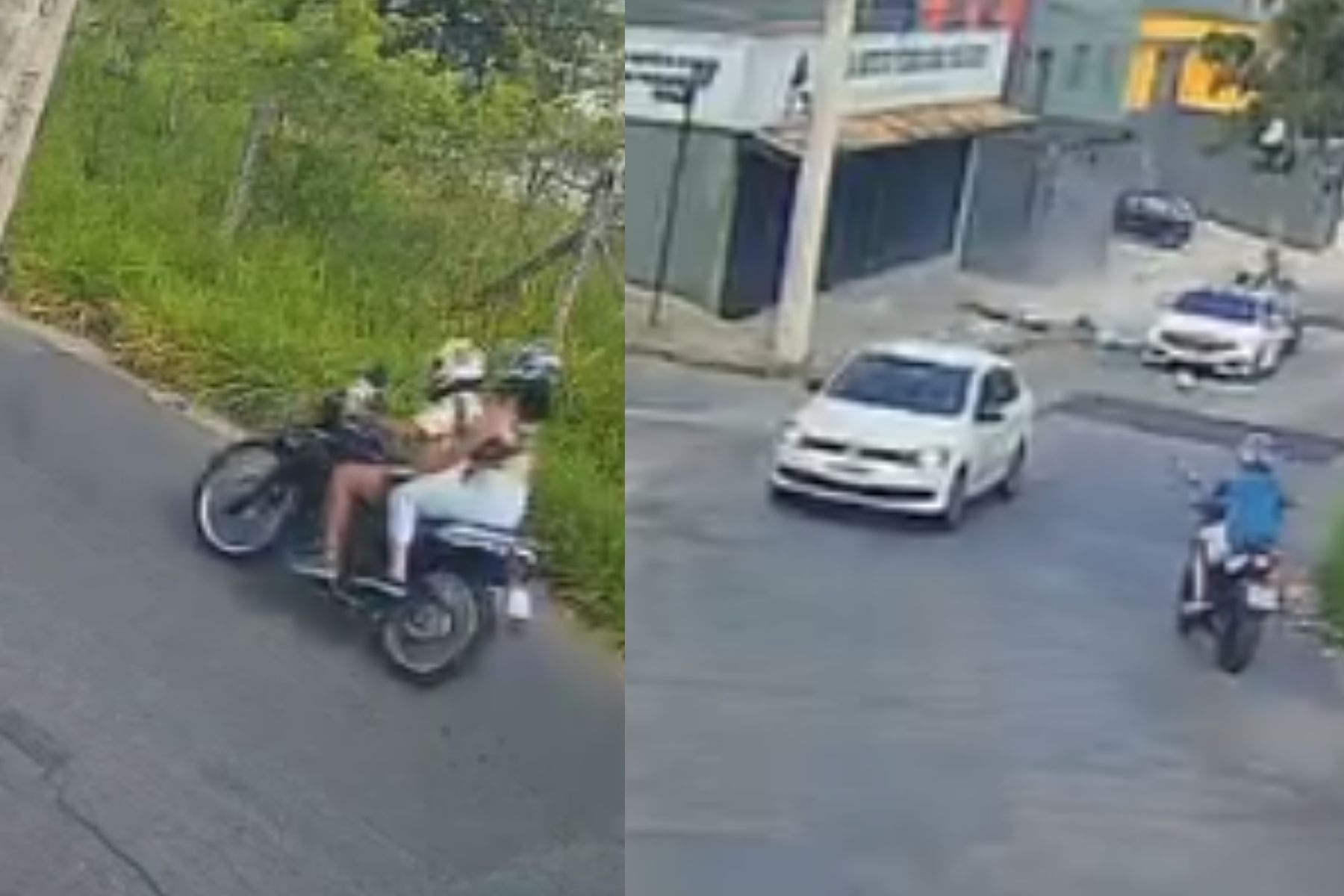 Vídeo: motociclista morre depois de bater em portão de igreja em Contagem