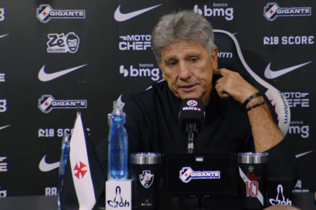 Renato Gaúcho, técnico do Vasco, em entrevista coletiva no São Januário