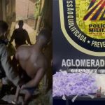 Vídeo: suspeito é preso no Aglomerado da Serra, em BH, com 19 mil pinos de cocaína