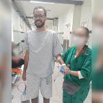 Motociclista vítima de bala perdida em BH melhora no hospital, mas não tem previsão de alta