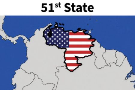 Trump posta mapa da Venezuela como 51º estado americano