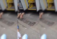 Homem é socorrido após ser atropelado por ônibus no centro de BH