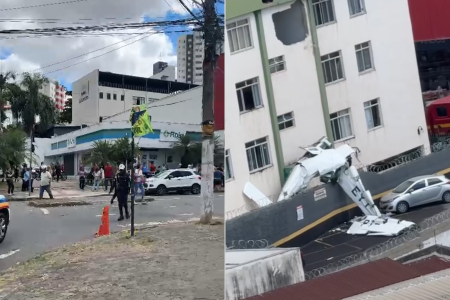Vias estão bloqueadas por conta do acidente aéreo em BH