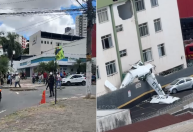 Acidente de avião causa congestionamento e bloqueios no trânsito em BH