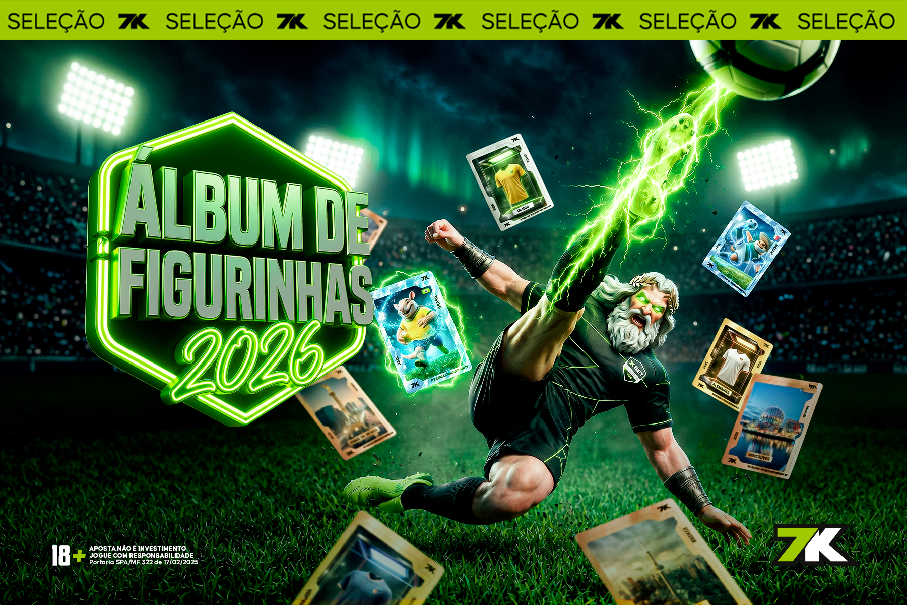 Em clima de Copa do Mundo, 7K Bet inova e lança álbum de figurinhas digital