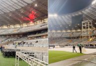 Mineirão passa por transformação após clássico para receber evento católico