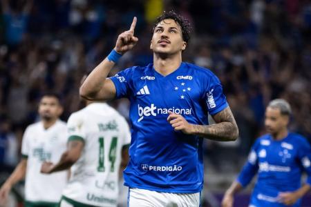Kaio Jorge durante a vitória do Cruzeiro contra o Goiás pela Copa do Brasil em 2026 • Gustavo Aleixo / Cruzeiro