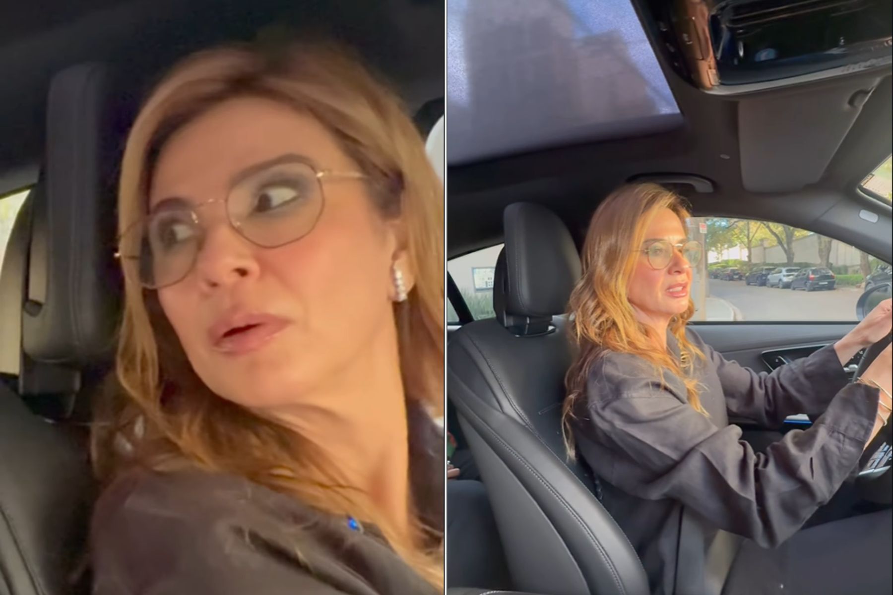Luciana Gimenez entra em pânico ao andar em carro que dirige sozinho
