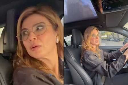Luciana Gimenez entra em pânico ao andar em carro que dirige sozinho