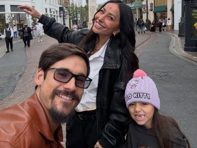 Nicolas Prattes, Sabrina Sato e a filha da apresentadora Zoe, de 7 anos