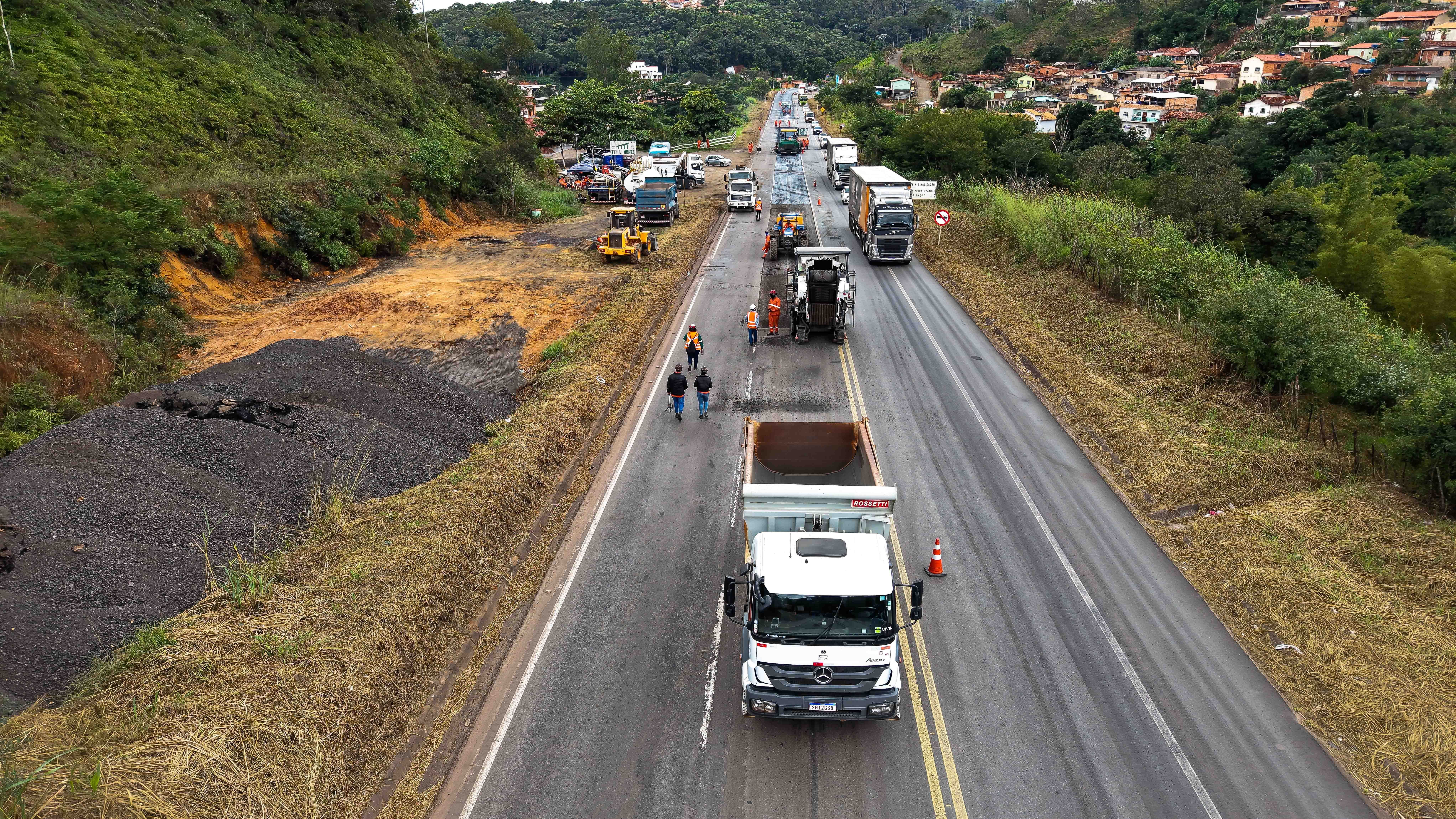 Obras de manutenção na BR 381 atingem trechos no Vale do Aço à partir de segunda